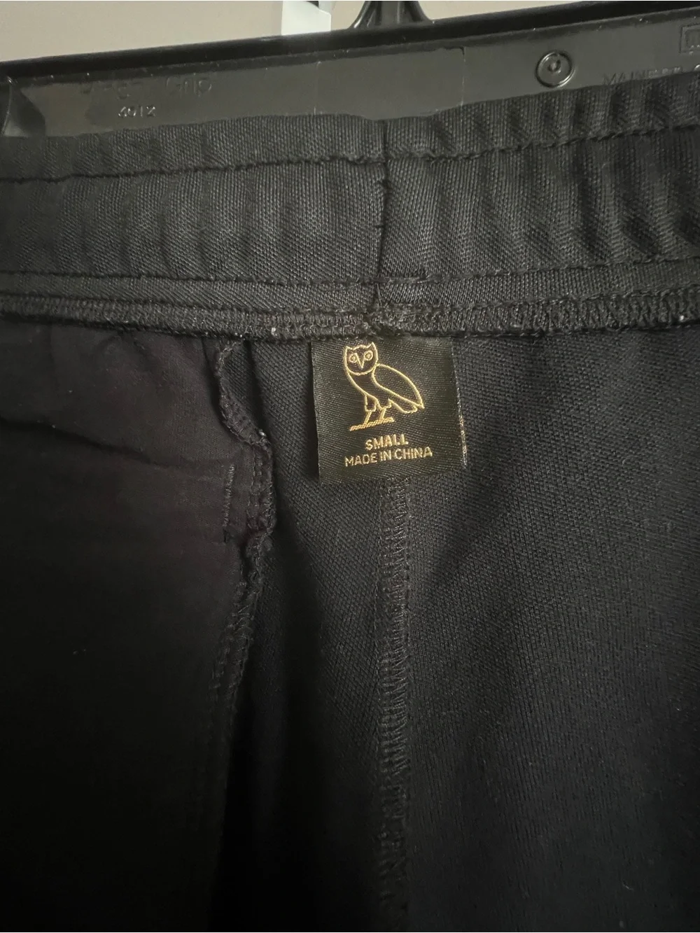 OVO Pique Striped Track Pants October’s Very Own Streetwear Casual Blk SZ S